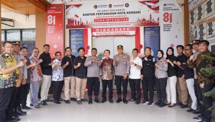 Kapolresta Kendari Sambangi BPN, Perkuat Sinergi dan Koordinasi Antarlembaga