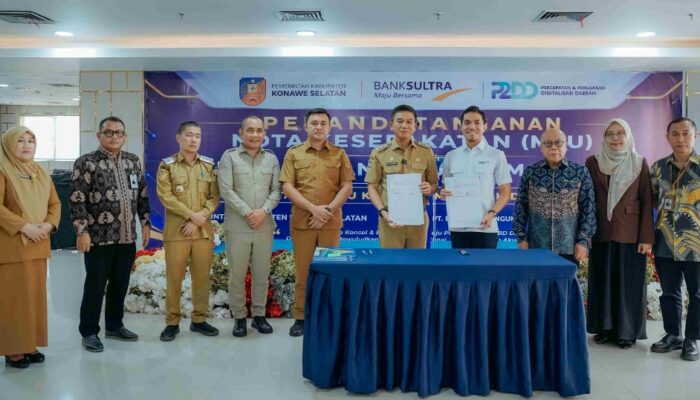 Perkuat Digitalisasi Keuangan Daerah, Pemkab Konsel-Bank Sultra Sepakat Terapkan KKPD