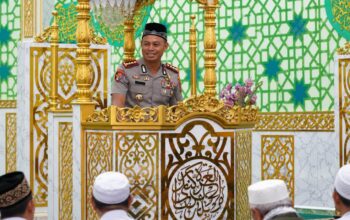 Safari Subuh di Baruga, Kapolresta Kendari Ajak Warga Bersama Jaga Kamtibmas