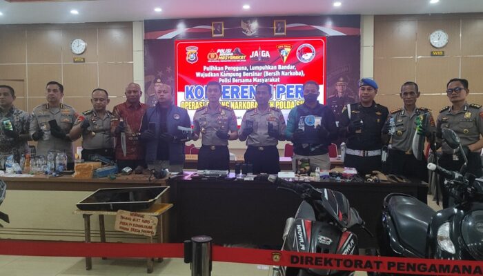 Polda Sultra Gerebek Sarang Narkoba di Kendari, 11 Orang Diamankan