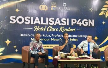 Polresta Kendari Edukasi Karyawan Hotel Claro, Perkuat Pencegahan Narkoba di Sektor Perhotelan