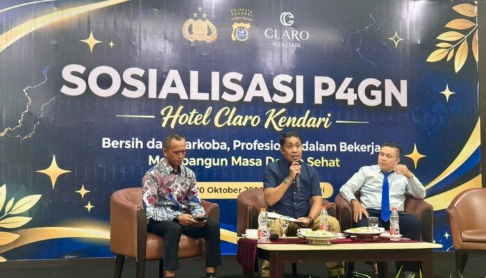 Polresta Kendari Edukasi Karyawan Hotel Claro, Perkuat Pencegahan Narkoba di Sektor Perhotelan