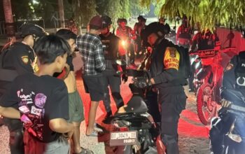 Patroli Semalaman di Kendari, Ditsamapta Polda Sultra Cegah Balap Liar dan Kejahatan Jalanan
