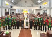 Polda Sultra Dekatkan Diri dengan Jemaat Lewat Minggu Kasih, Perkuat Kamtibmas