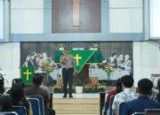 Kapolresta Kendari Sambangi Jemaat Gereja Moria, Perkuat Toleransi dan Keamanan