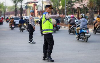Wakapolda Sultra Turun Langsung Atur Lalu Lintas, Operasi Patuh Anoa 2026 Resmi Dimulai