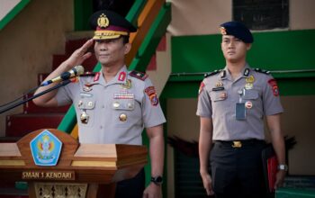 Pimpin Apel di SMAN 1 Kendari, Wakapolda Sultra Ingatkan Bahaya Narkoba dan Bullying